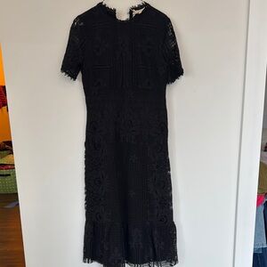Elegant Black Lace Dress